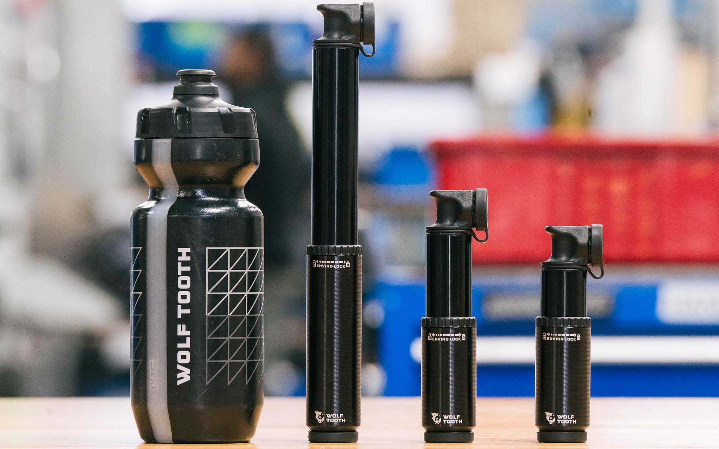 Wolf Tooth EnCase pump size comparison