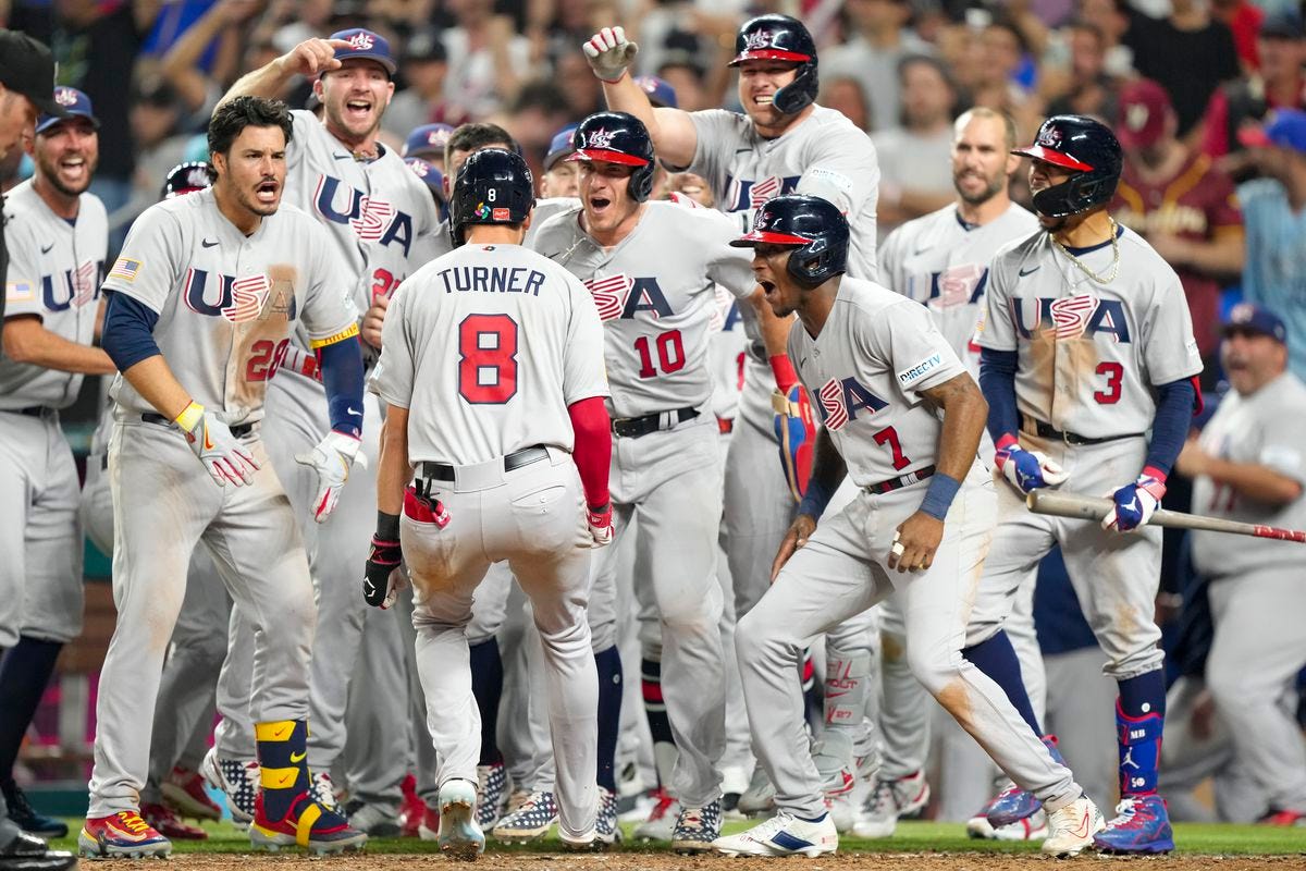 World Baseball Classic: Trea Turner grand slam sends US into semifinals -  True Blue LA