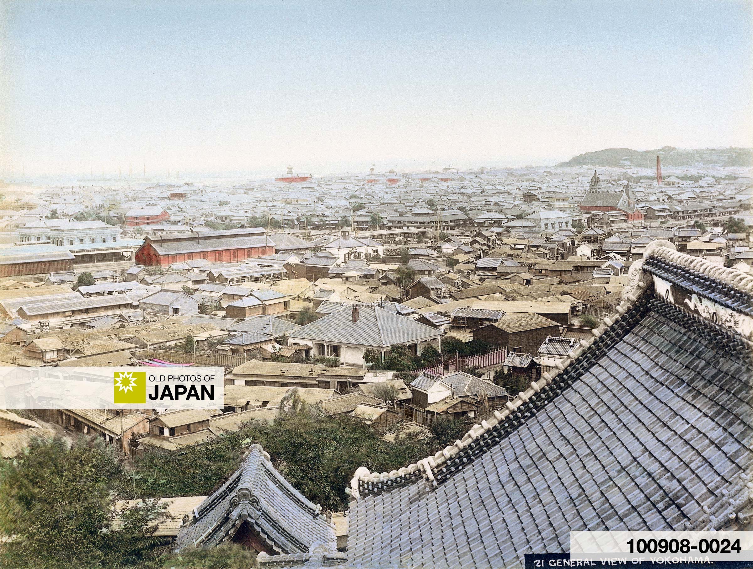 View of Yokohama from Narita-san Temple, 1890s