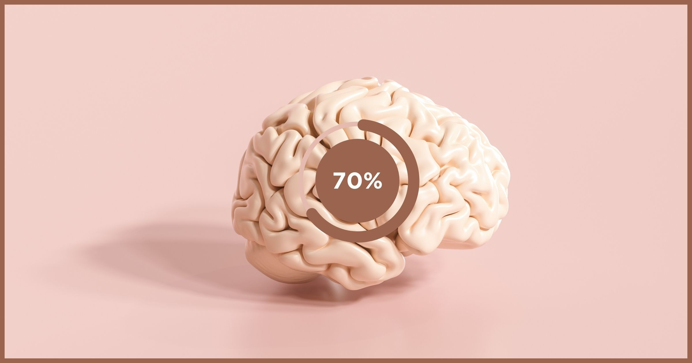 A brain with a super-imposed loading / progress bar.
