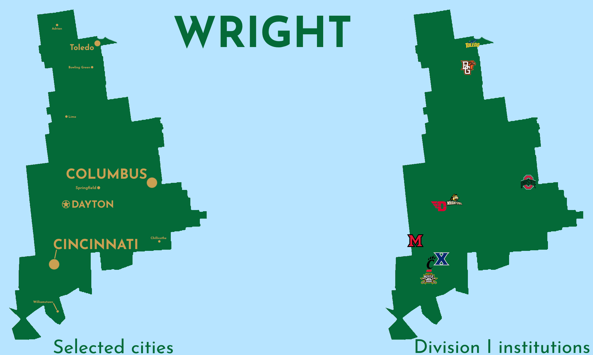 Map of Wright