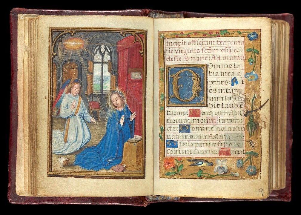 Annunciation in Prayer Book, Book of Hours