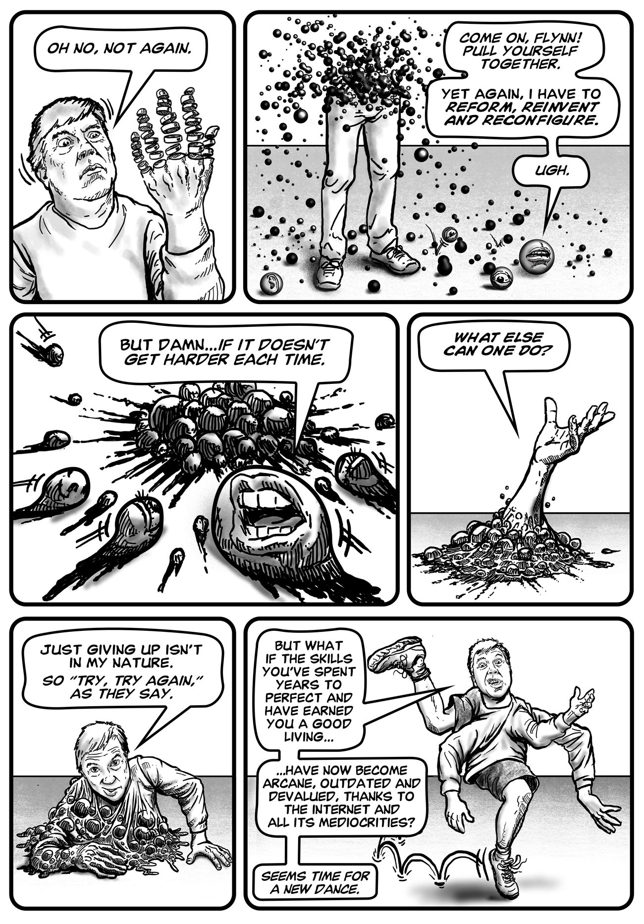 Crackingup page 1 comic by ER Flynn