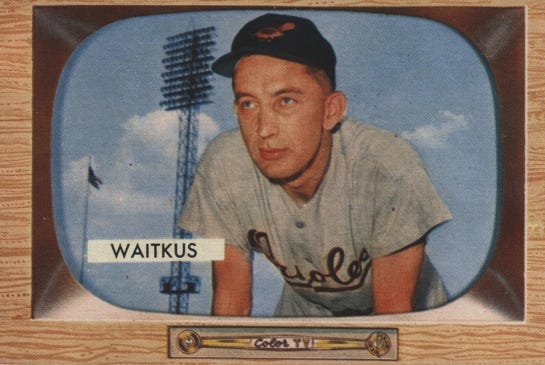 1955 Bowman Eddie Waitkus