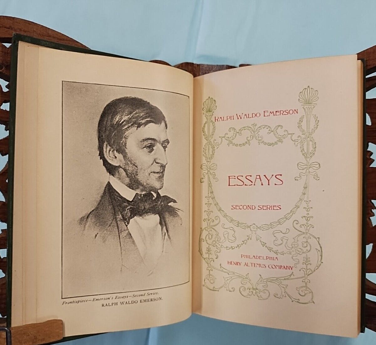 Emerson's Essays -- Two Volume Series -- Henry Altemus Company | eBay