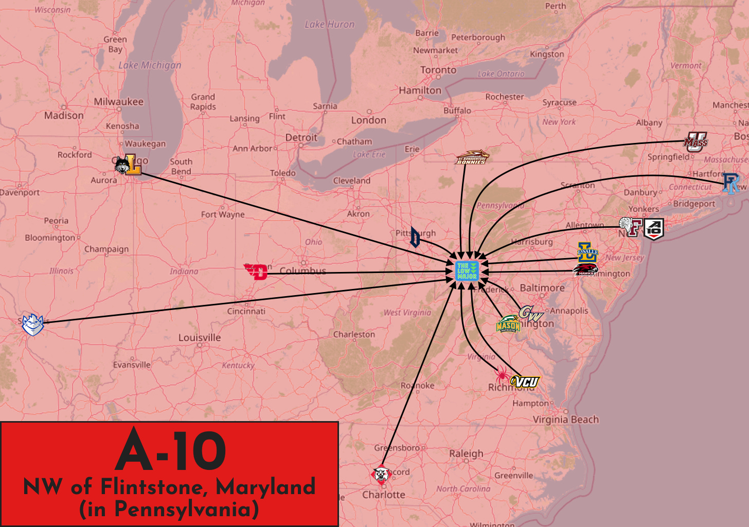A-10 midpoint map