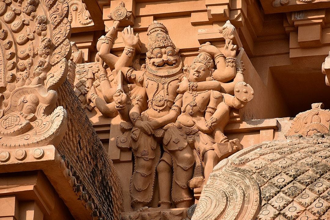 Ugra Narasimha Killing a Demon  