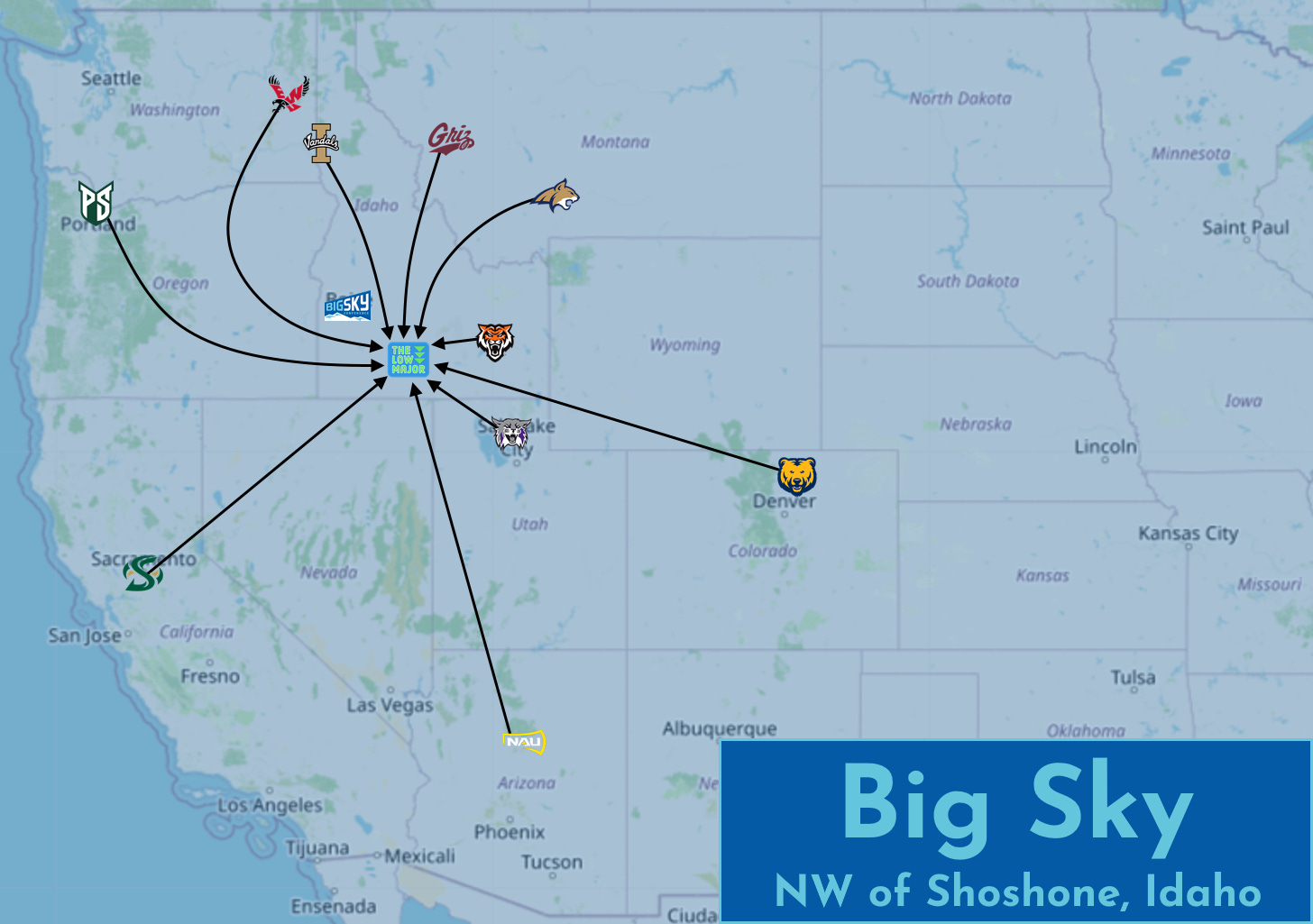 Big Sky midpoint map
