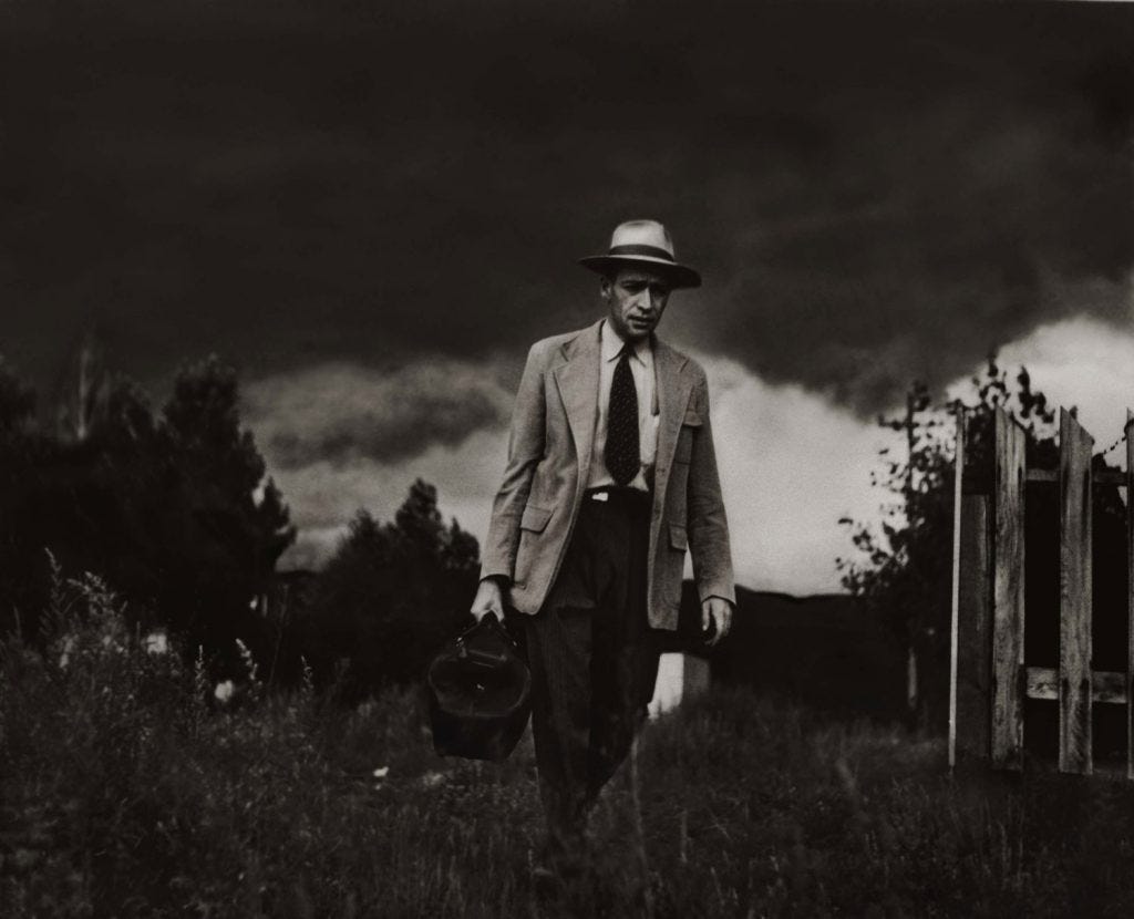 Dr. Ernest Ceriani makes a house call, 1948. © W. Eugene Smith/Life Pictures/Shutterstock