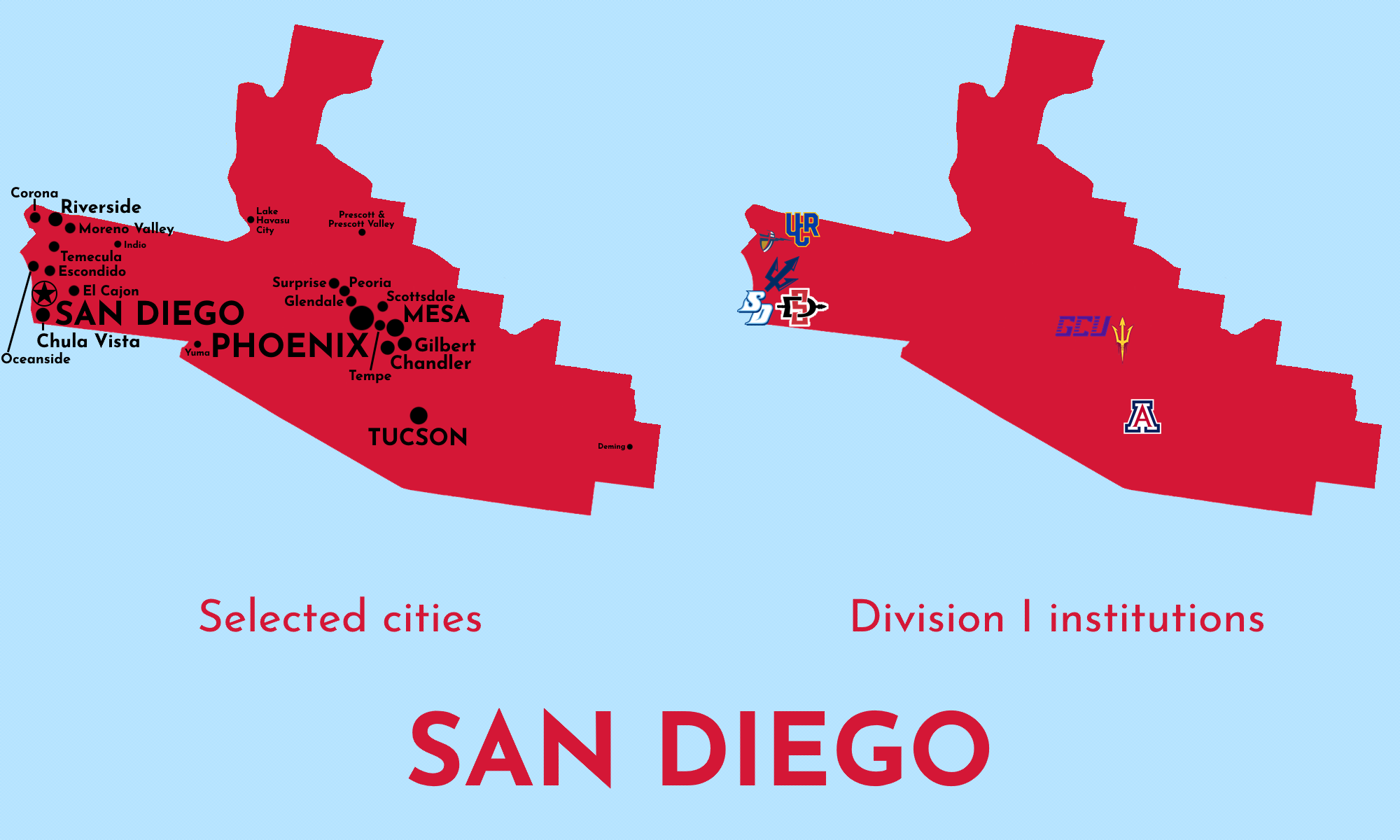 Map of San Diego