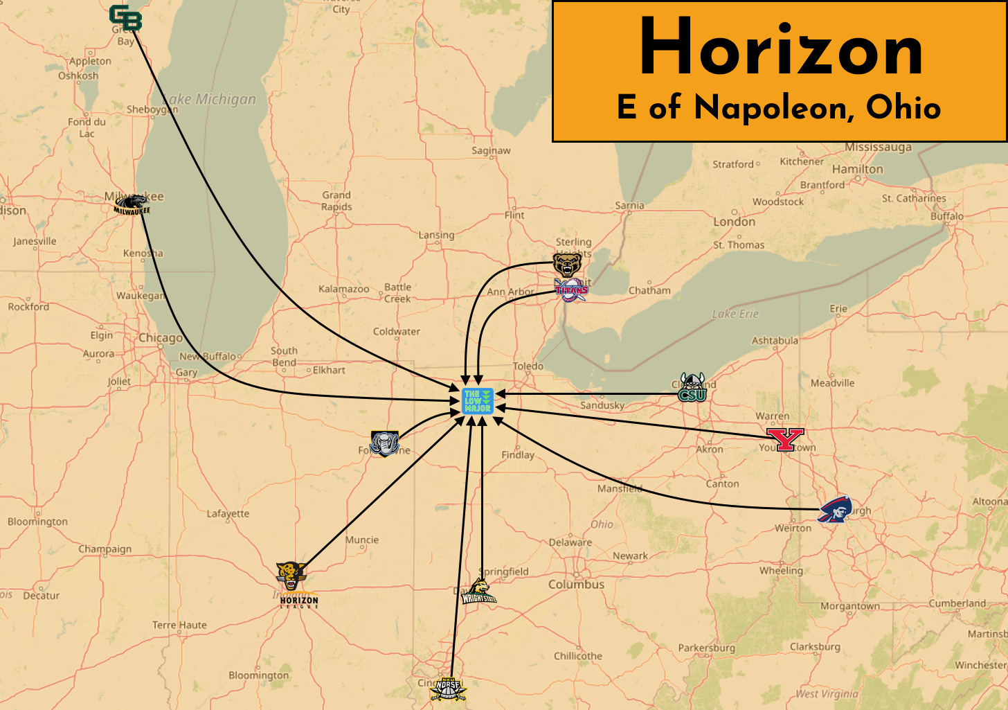 Horizon midpoint map