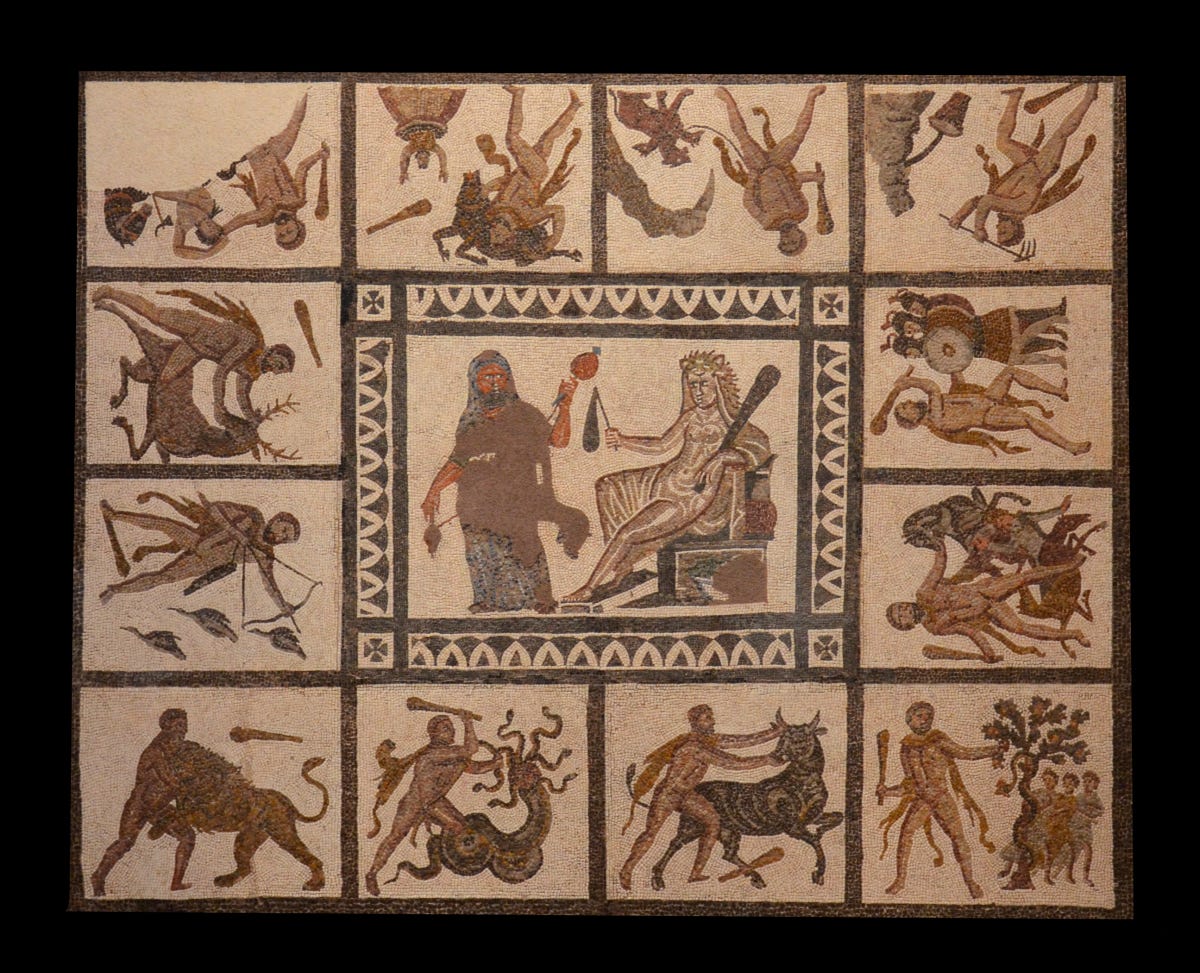 Hercules' Twelve Labours Mosaic | The 21st Century Archaeology