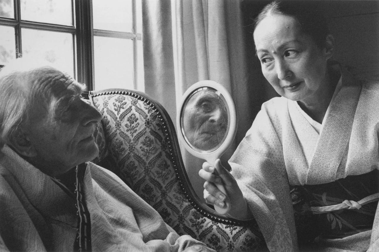 Balthus and Setsuko by Duane Michals Quibblers & Scribblers