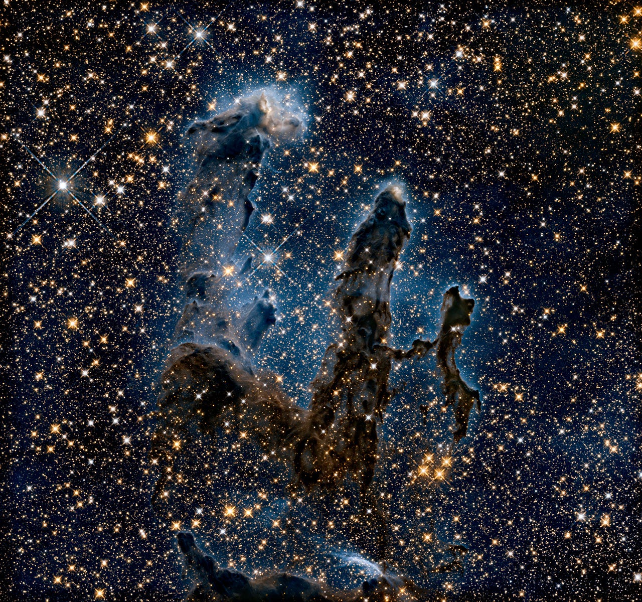 New view of the Pillars of Creation — infrared | ESA/Hubble