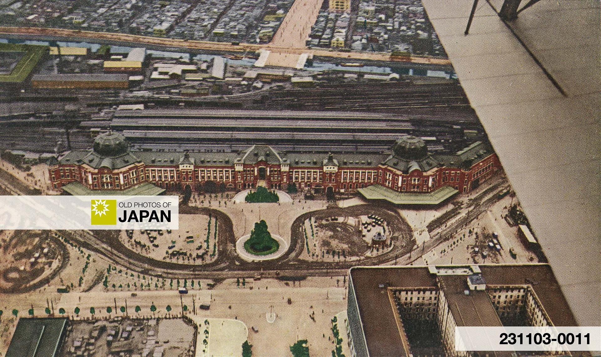 Aerial photo of Tokyo Station, 1920s