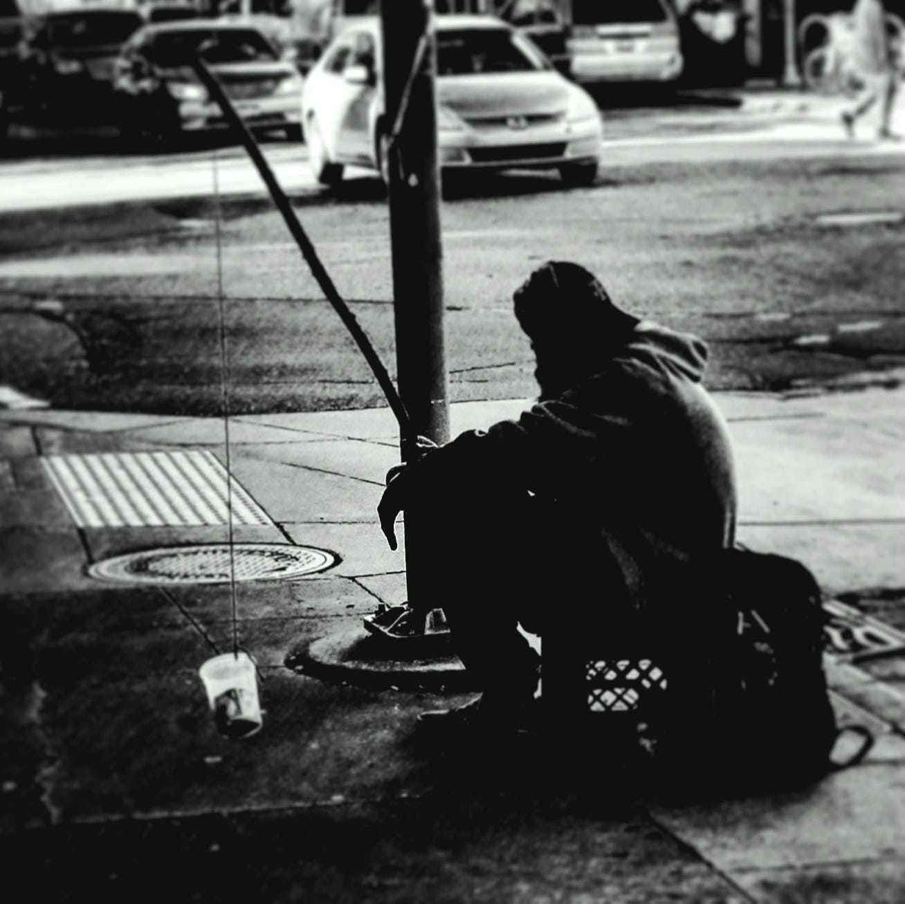 Homeless Man - Image by Shawn R. Metivier, 2017
