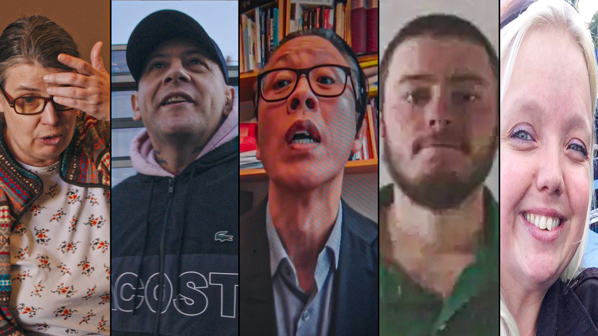 Salka Sandén, Joel Bjurströmer Almgren, Tobias Hübinette, Jonas Linde och Frida Sallander.