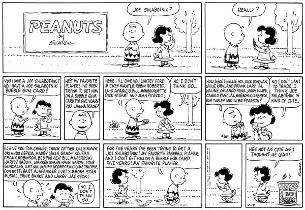 1963 Peanuts Schlabotnik