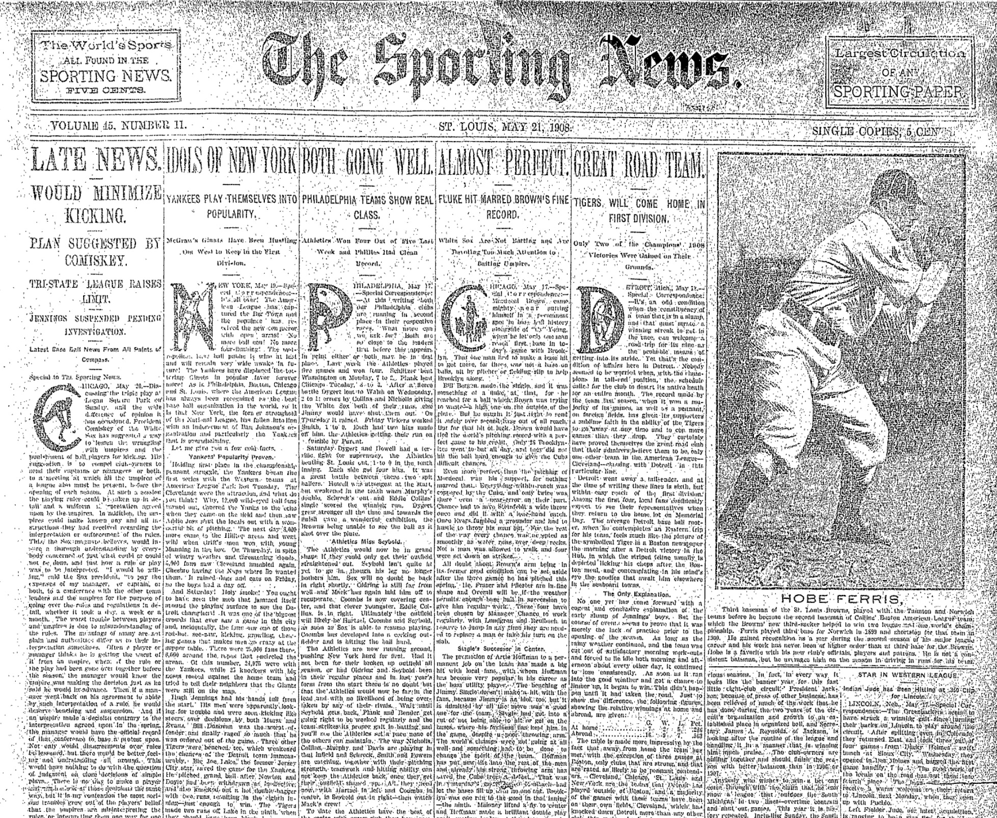 The Sporting News May 21 1908
