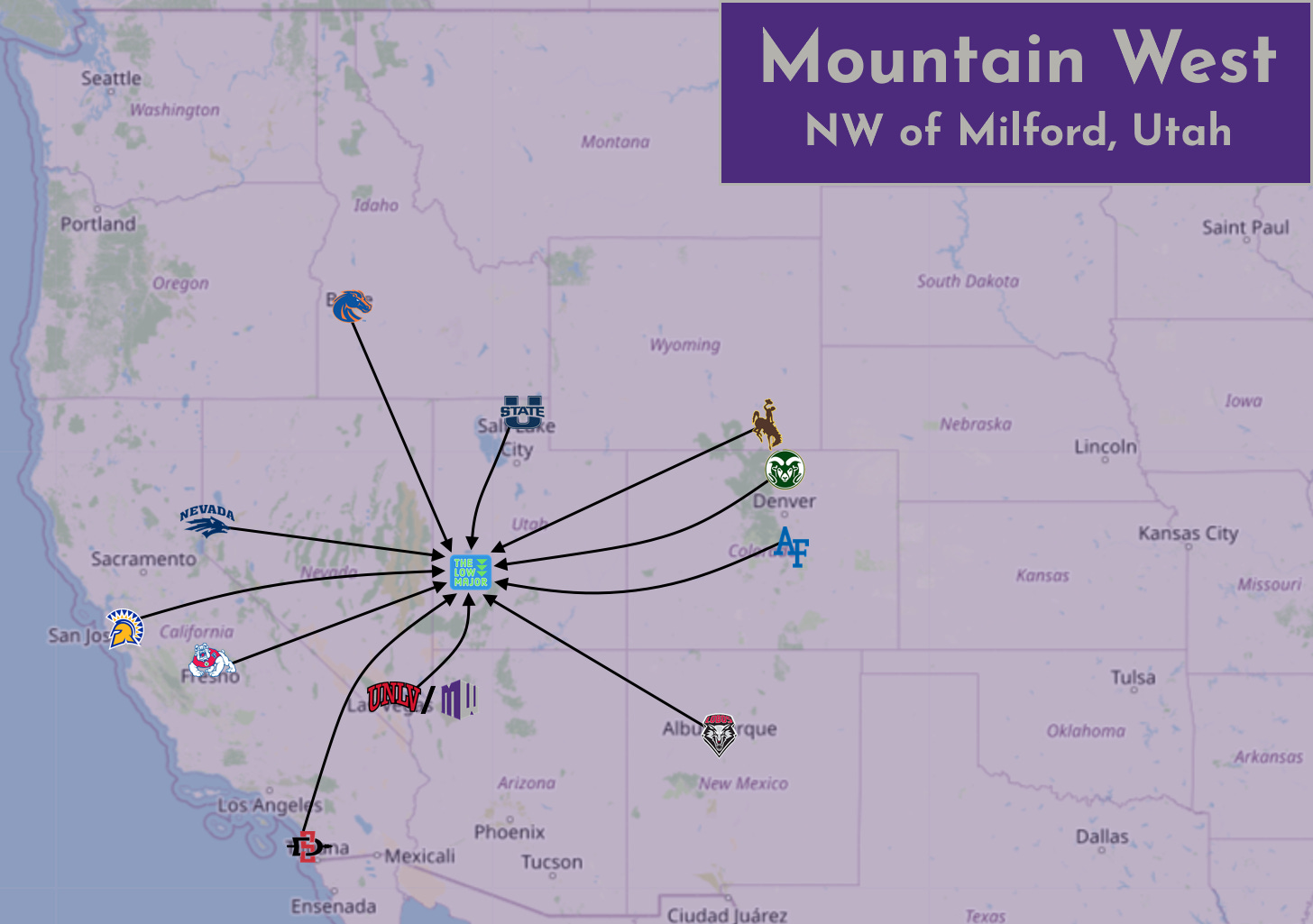 Mountain West midpoint map