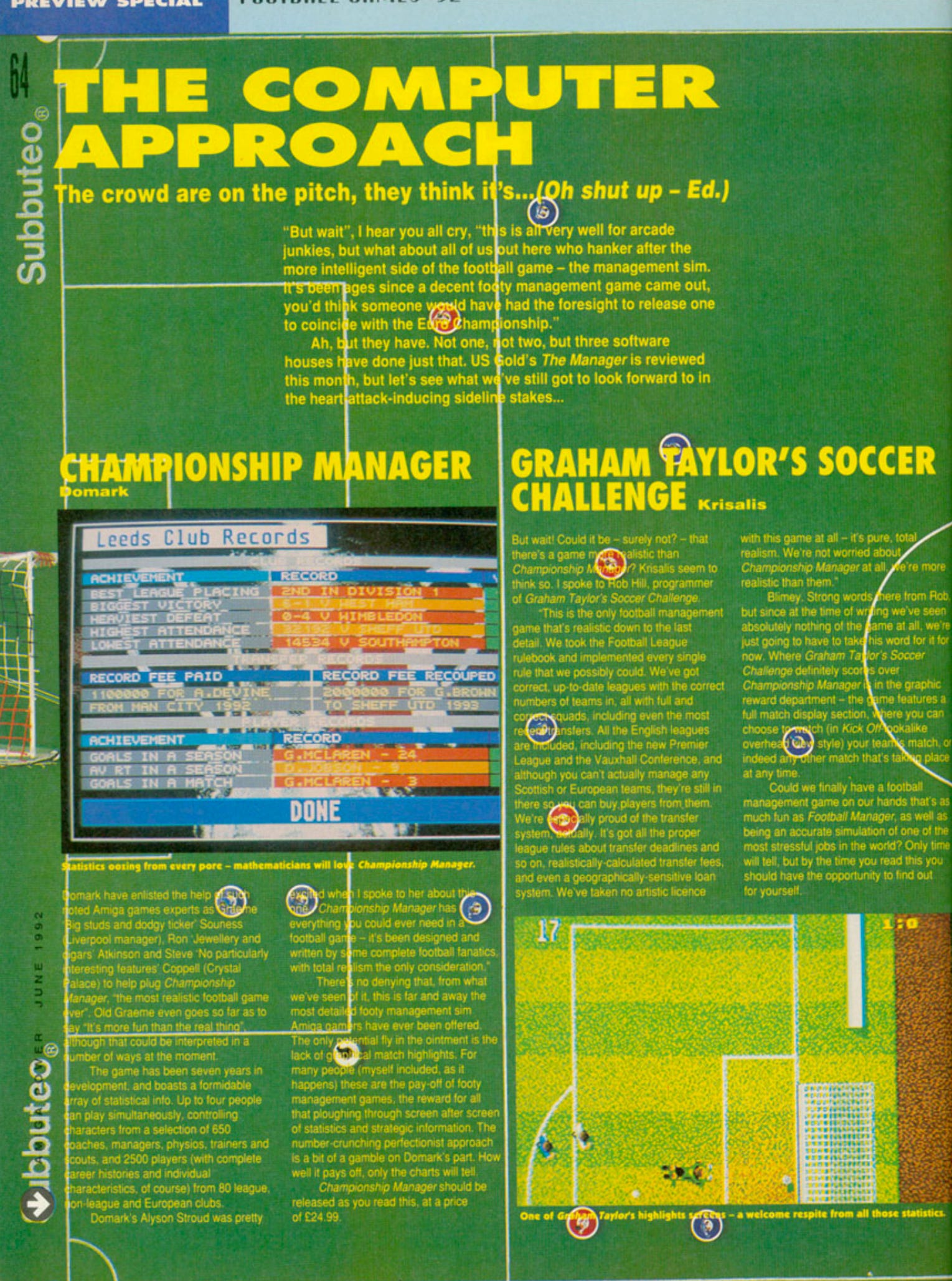 Championship Manager Amiga Review