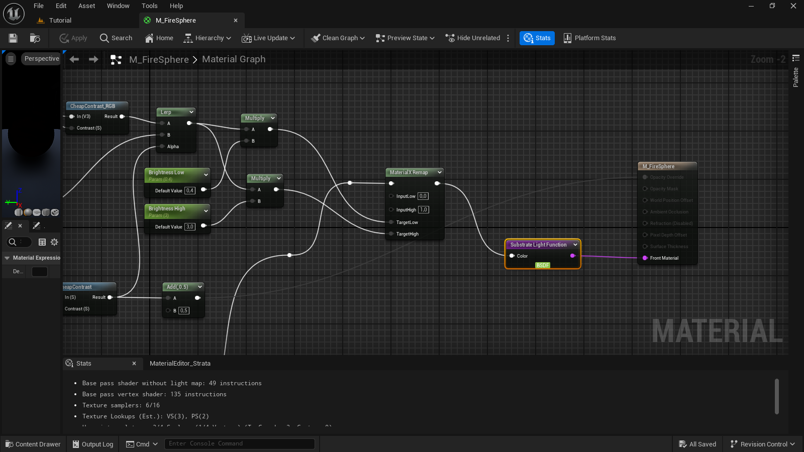 Substrate uses a specific node called Substrate Light Function.