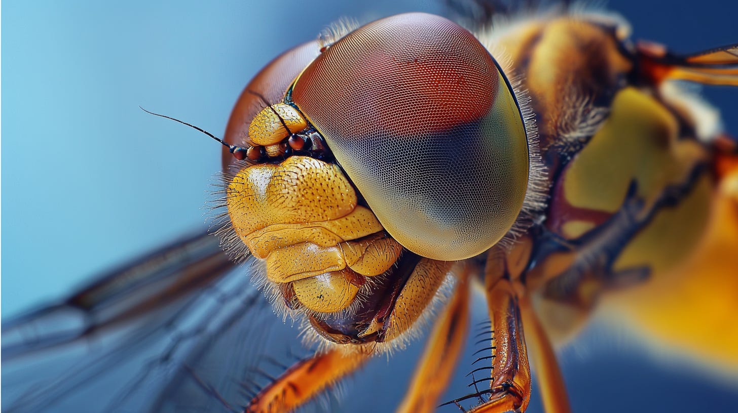 The quality parameter in Midjourney V6.1 is an easy way to boost the image details. /imagine prompt: a macro photography of the head of the dragonfly, documentary, intricate anatomical details — q 2 — v 6.1