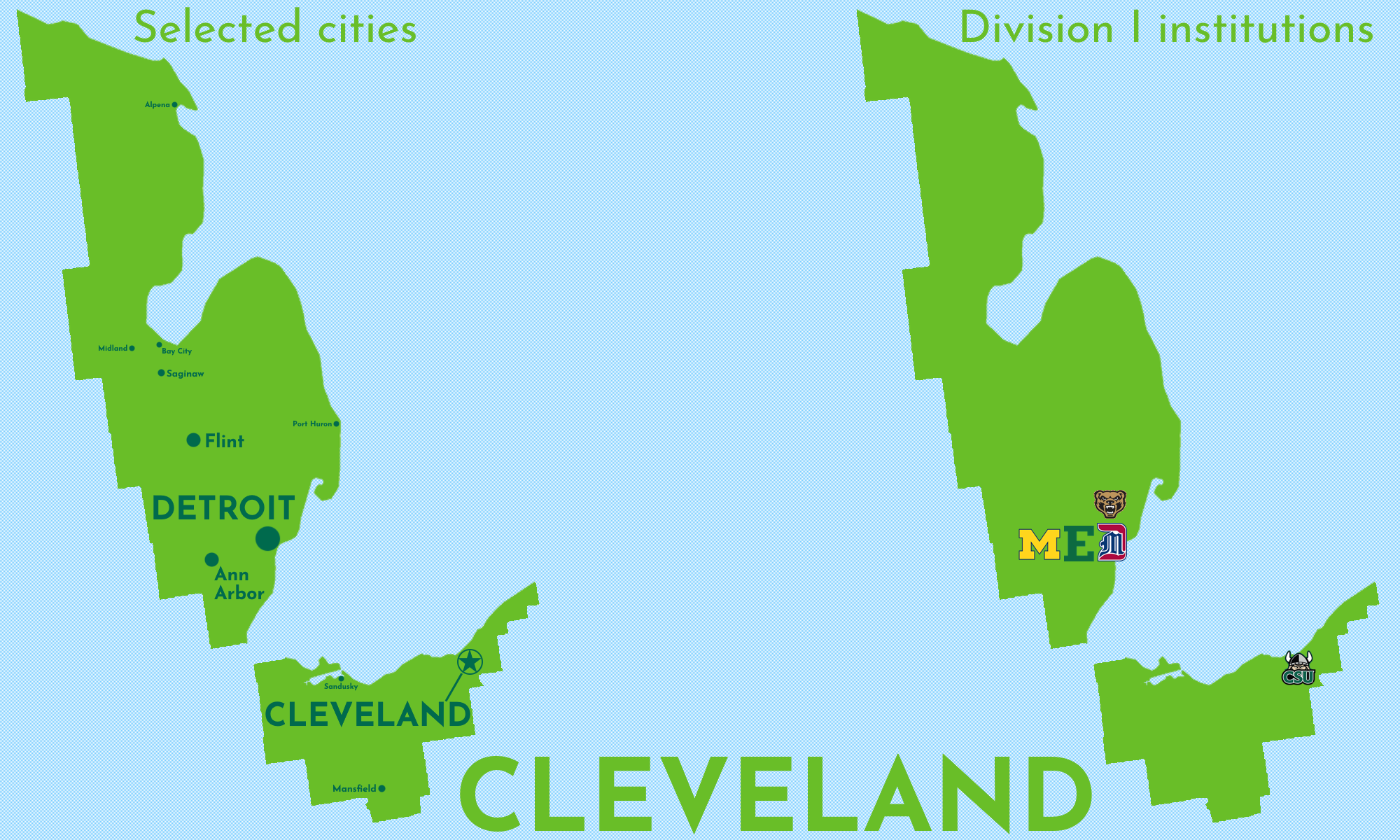 Map of Cleveland