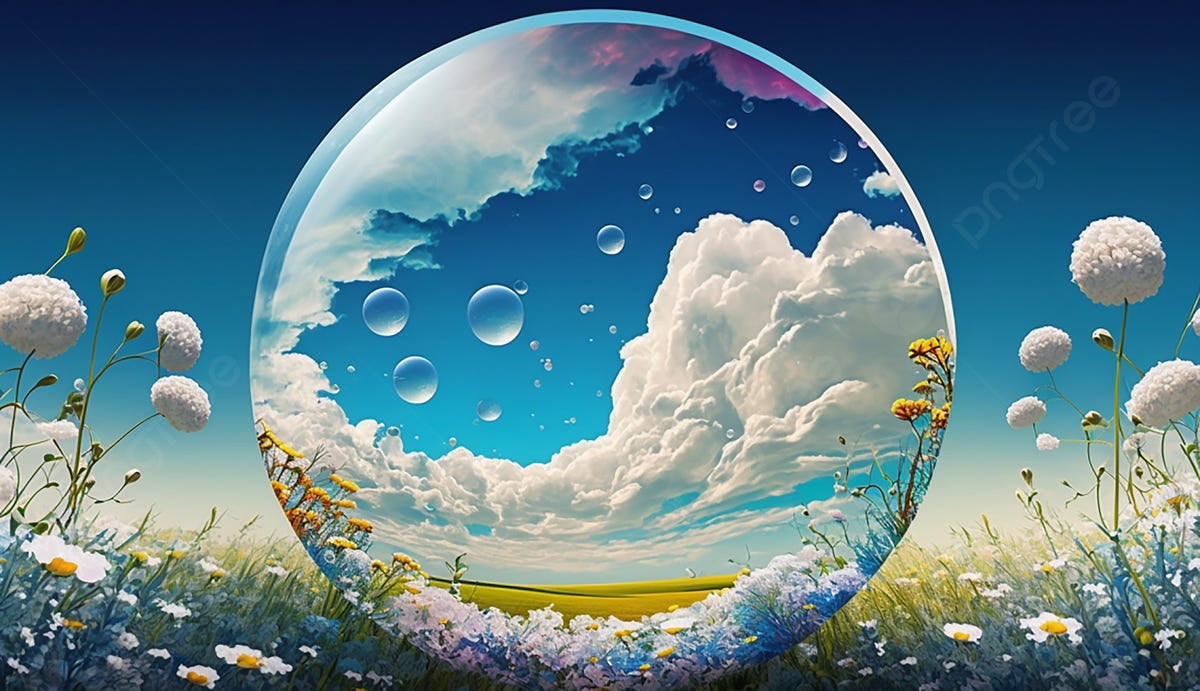 Beautiful Dreamy Summer Bubble Background, Beautiful Fantasy Background,  Summer Day, Bubble Background Image And Wallpaper for Free Download