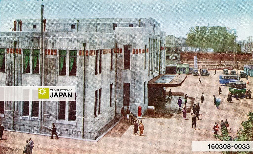 Shinjuku Station in Tokyo, ca. 1930