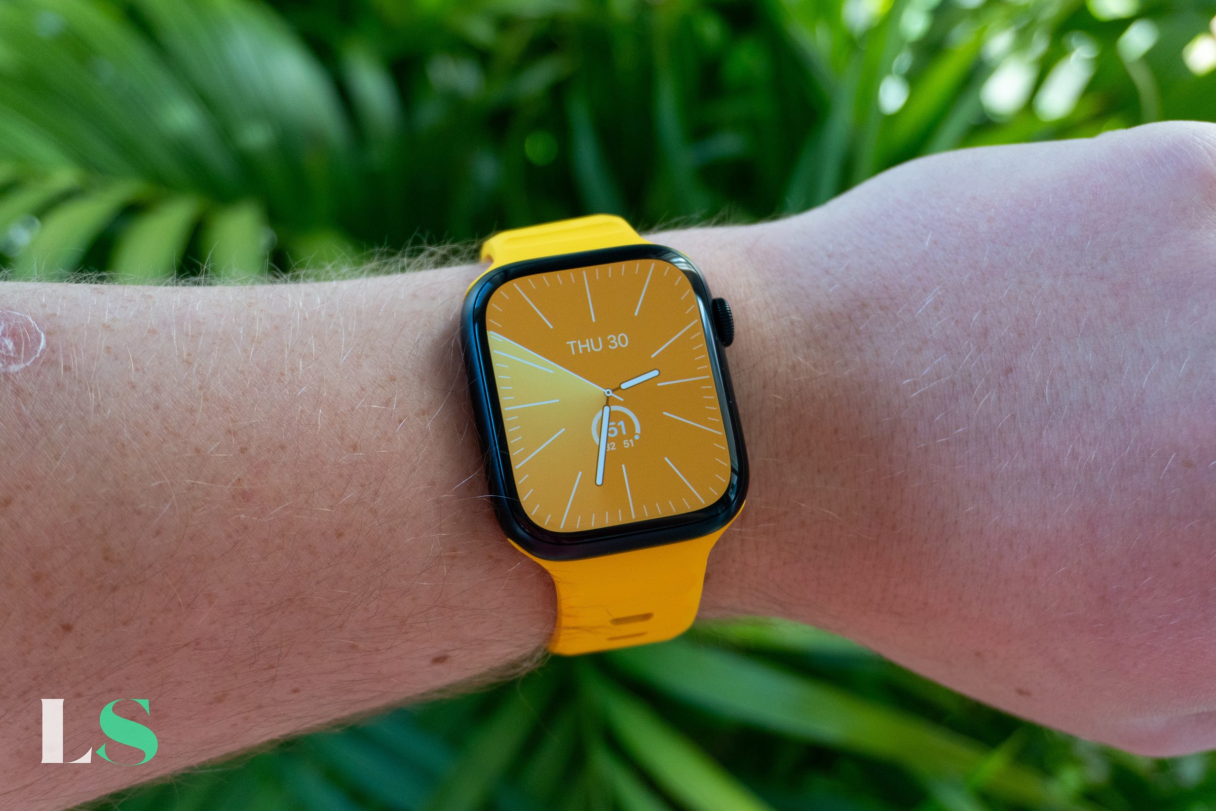 Nomad Racing Yellow Sport Band for Apple Watch.
