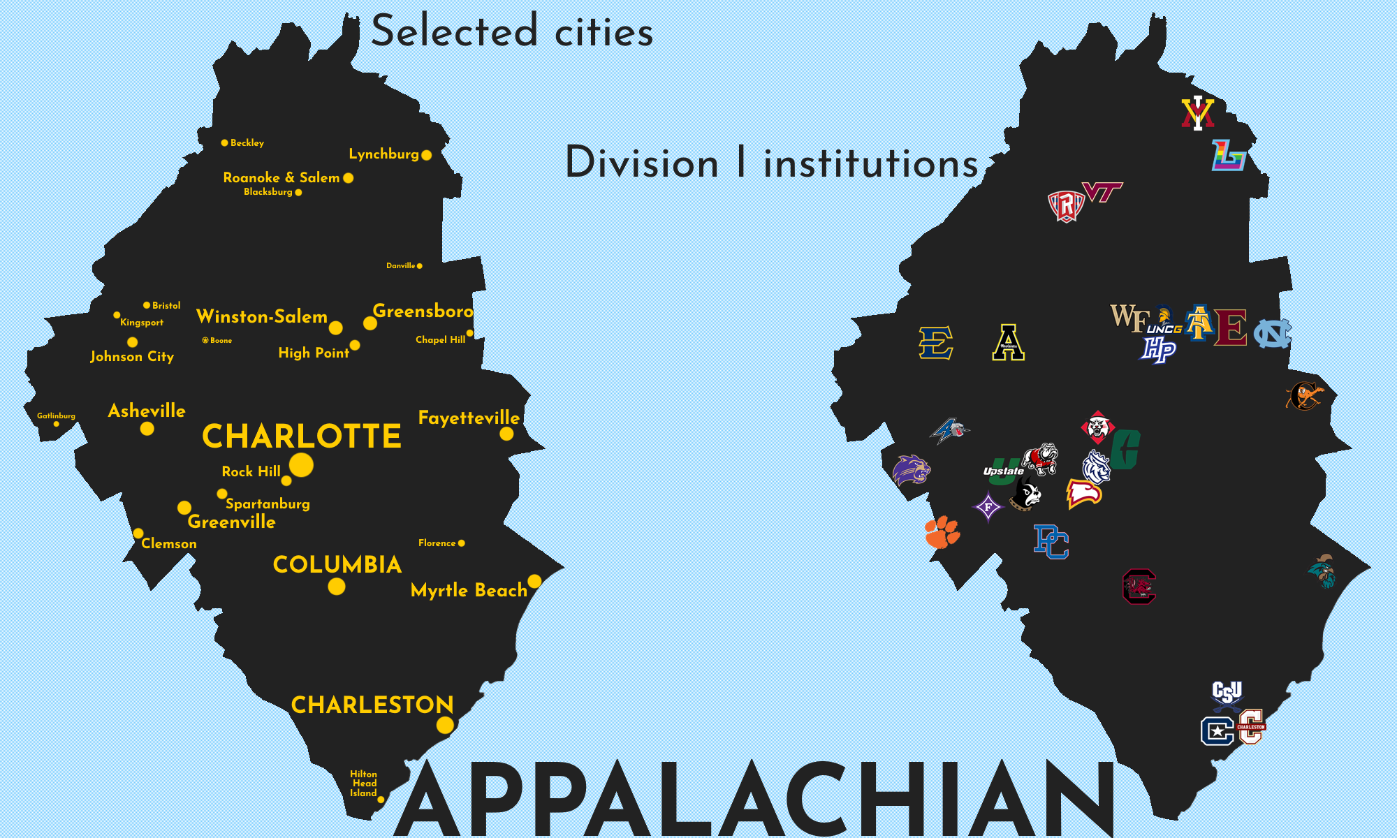 Map of Appalachian