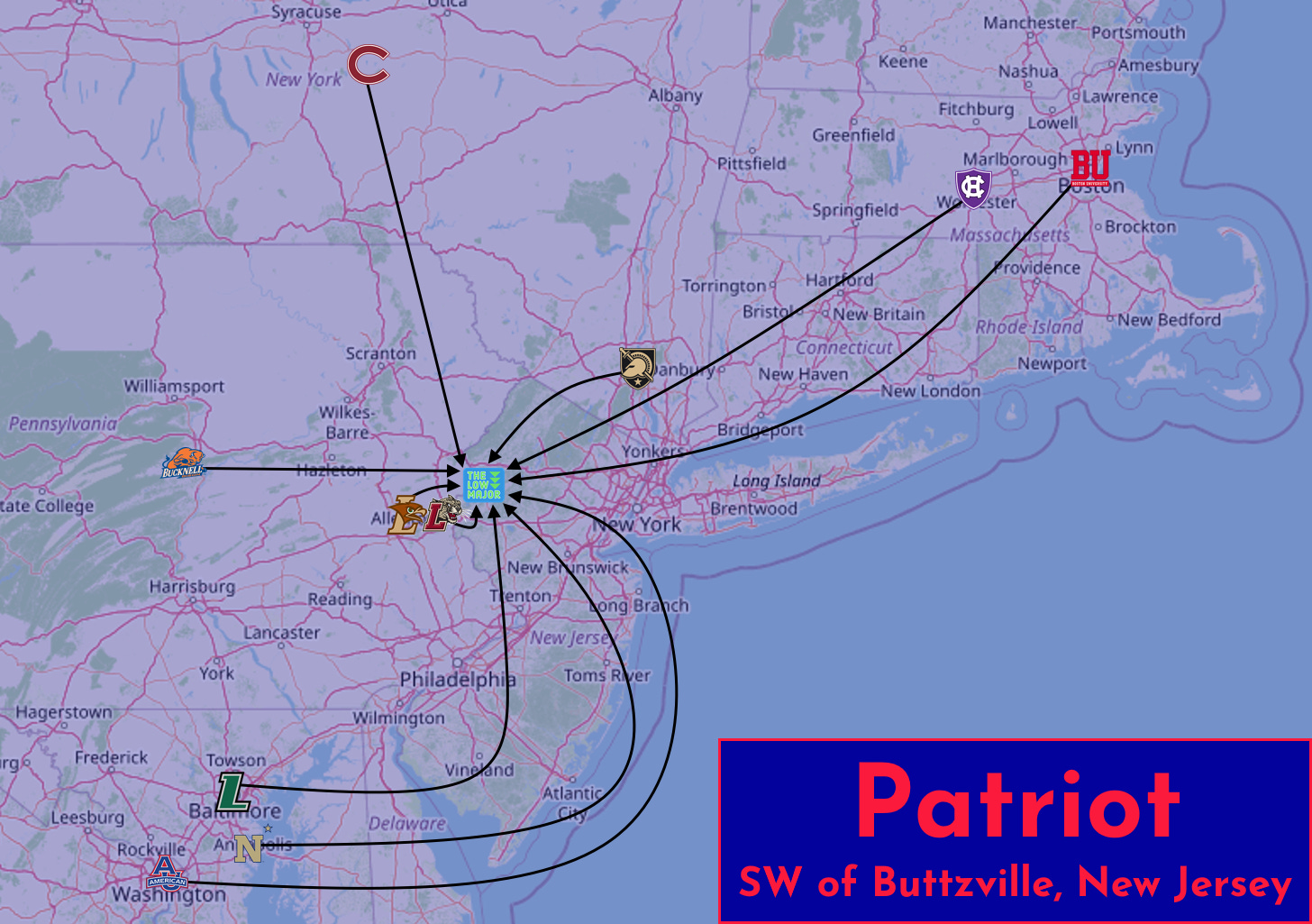 Patriot midpoint map