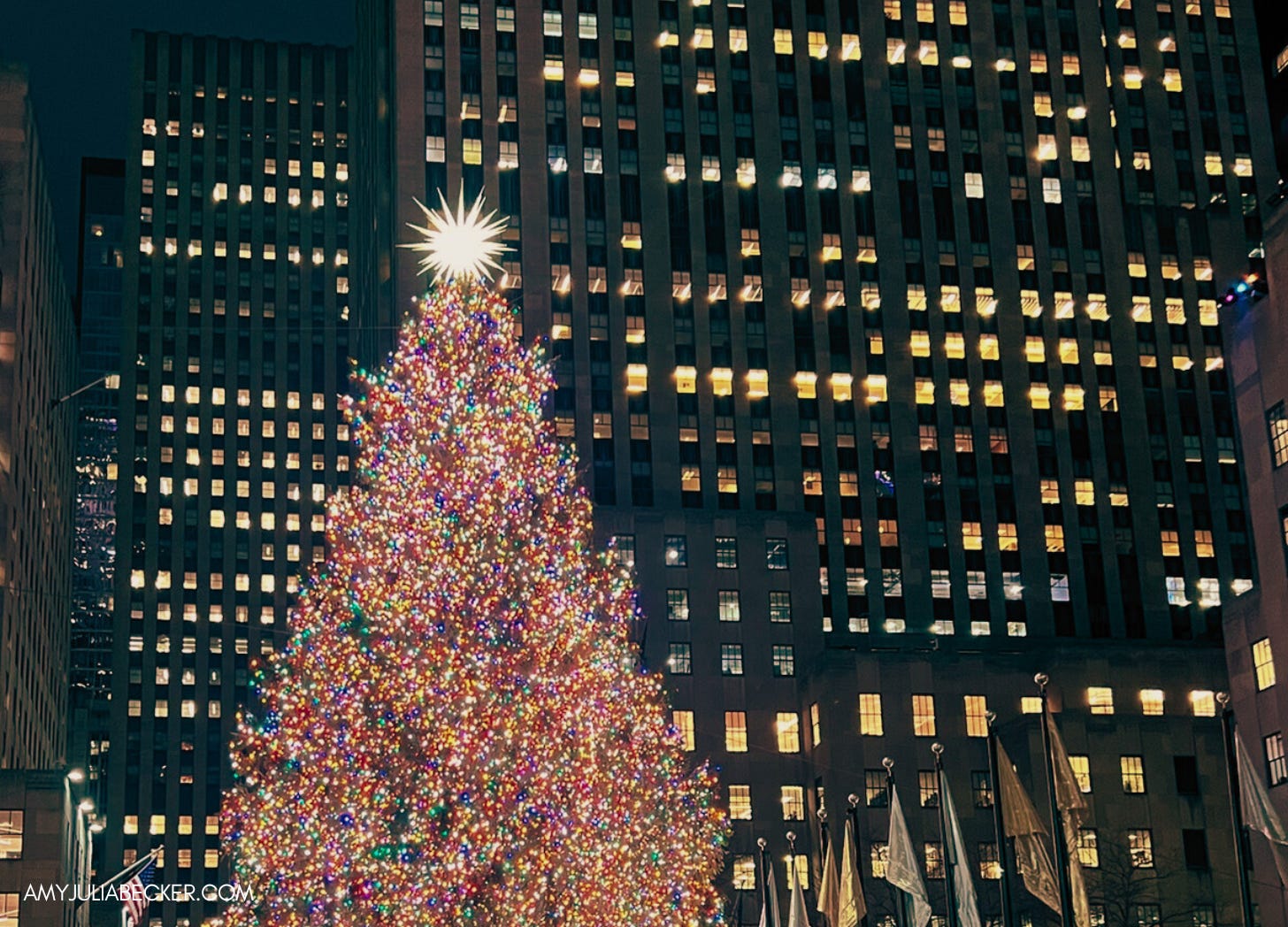 Christmas tree at night christmas tree rockefeller center