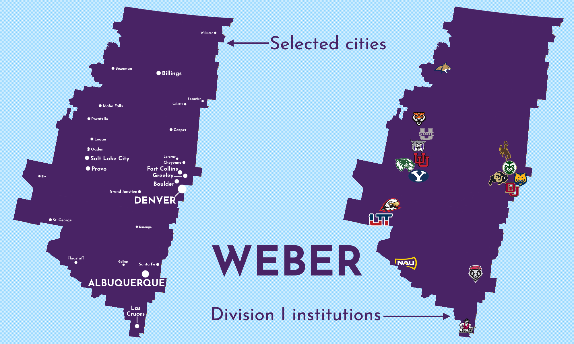 Map of Weber