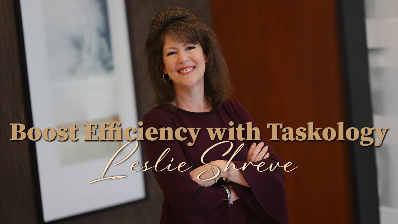 Founder and CEO of Productive Day®. Workload Management and Productivity Expert Leslie Shreve