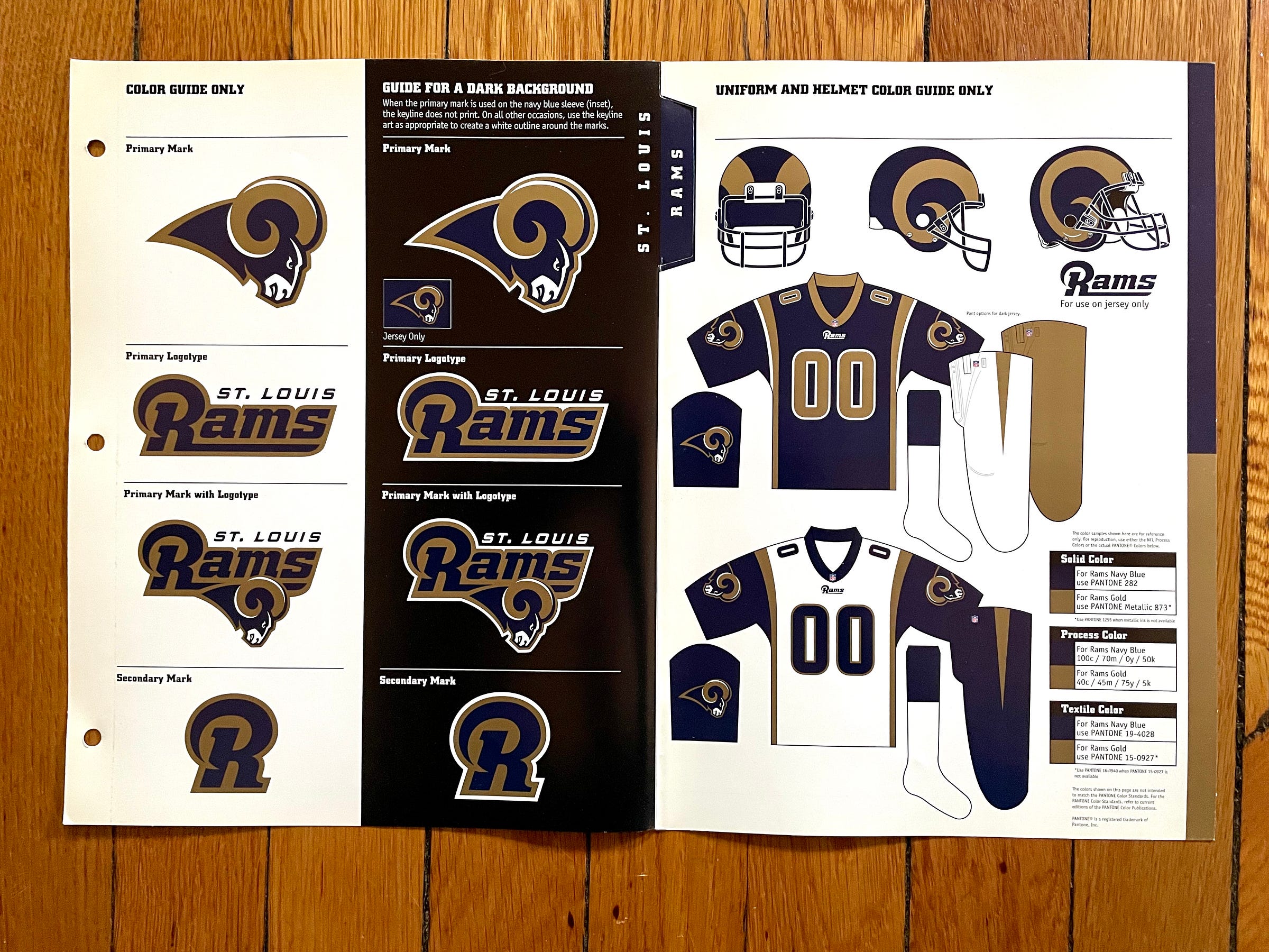 New Defunct NFL Football ST LOUIS RAMS Navy Blue Gold Live Image Team Shirt