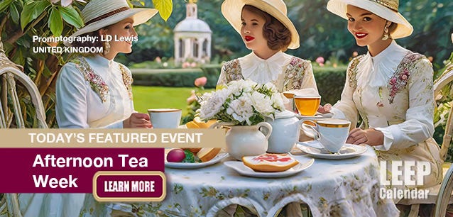 Afternoon tea is a cherished tradition in English culture—Promptography LD Lewis