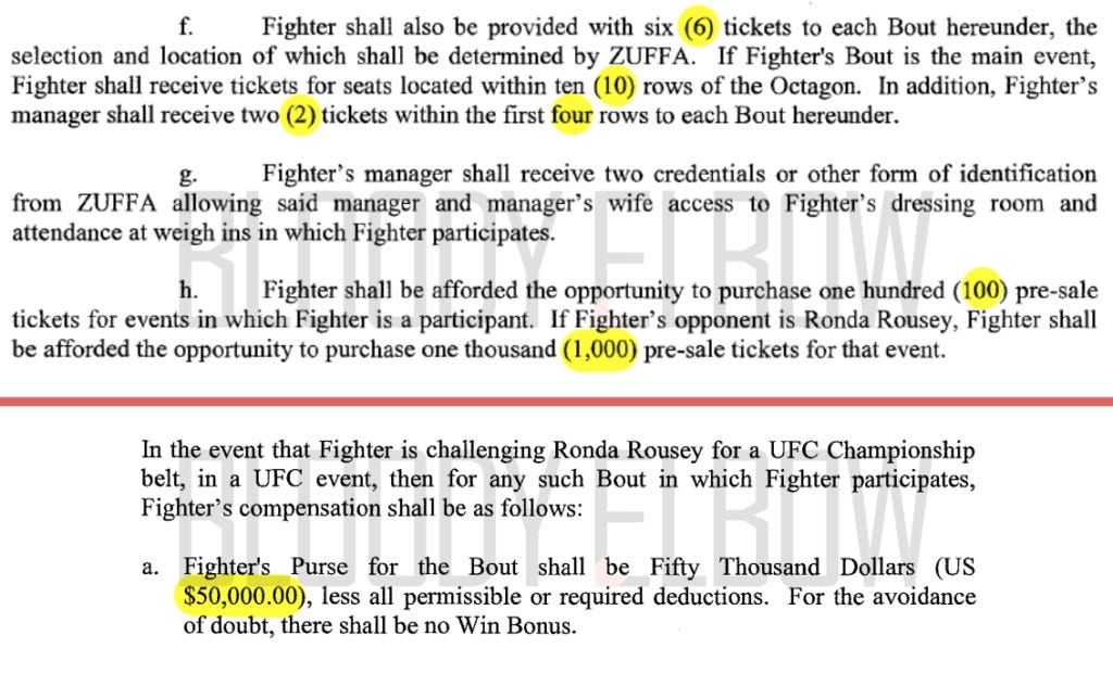 Holly Holm's UFC contract had separate clauses for a bout with Ronda Rousey.