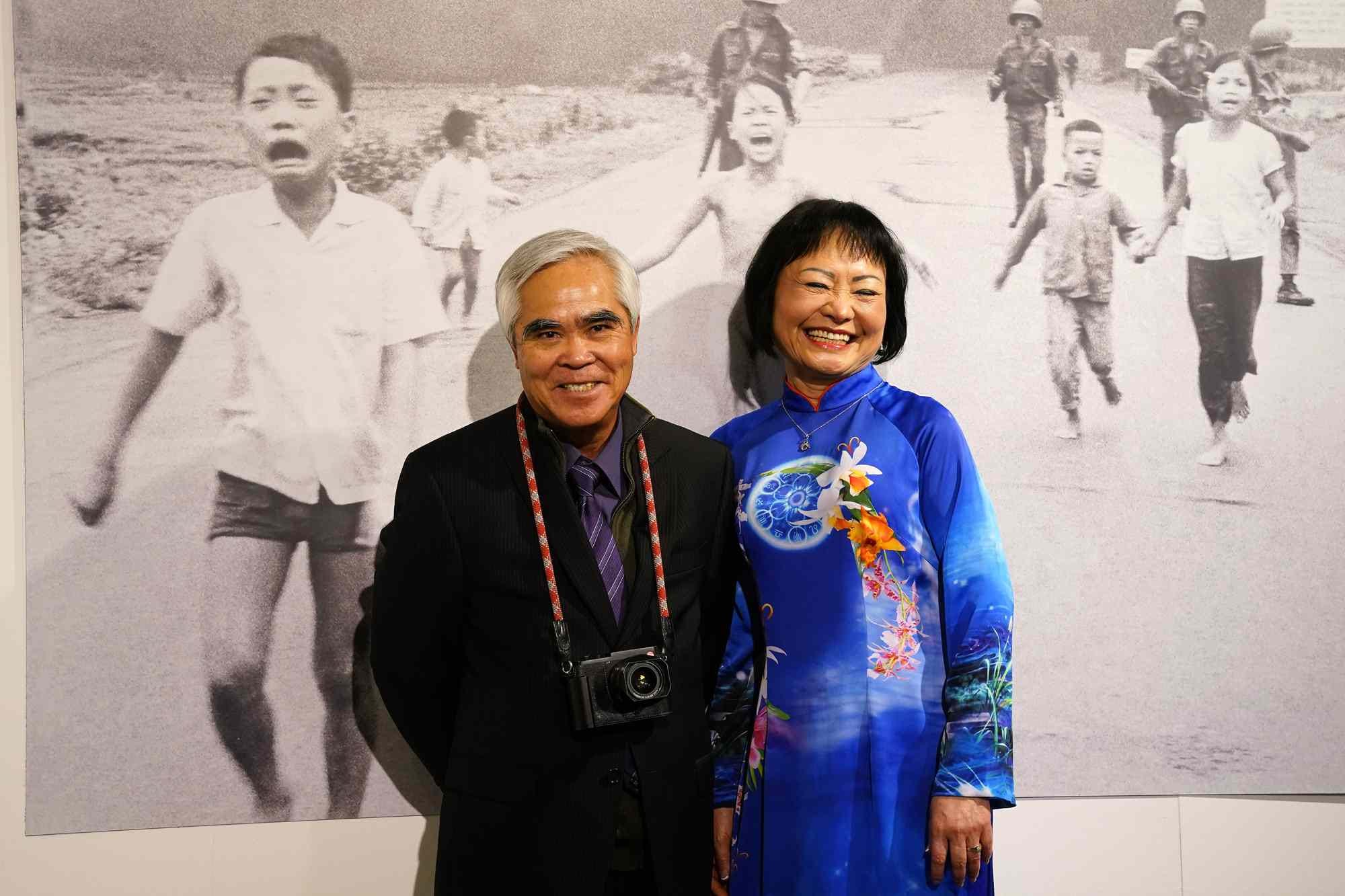 Photographer Nick Ut and Kim Phuc Phan Thi. Pier Marco Tacca/Getty