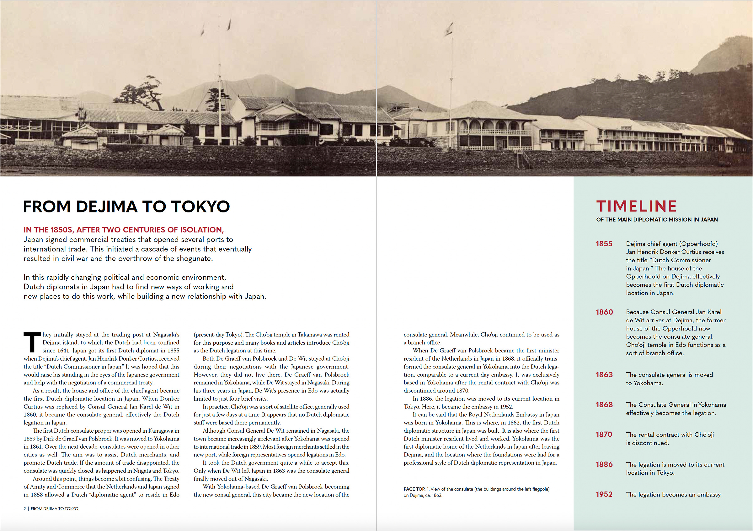 From Dejima to Tokyo. Pages 2 and 3.