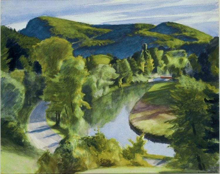 First Branch of the White River, Vermont, 1938 - Edward Hopper