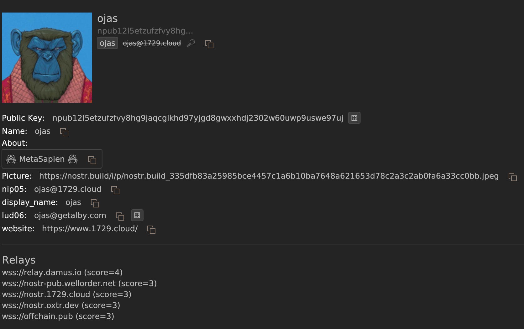 ojas-nostr-profile