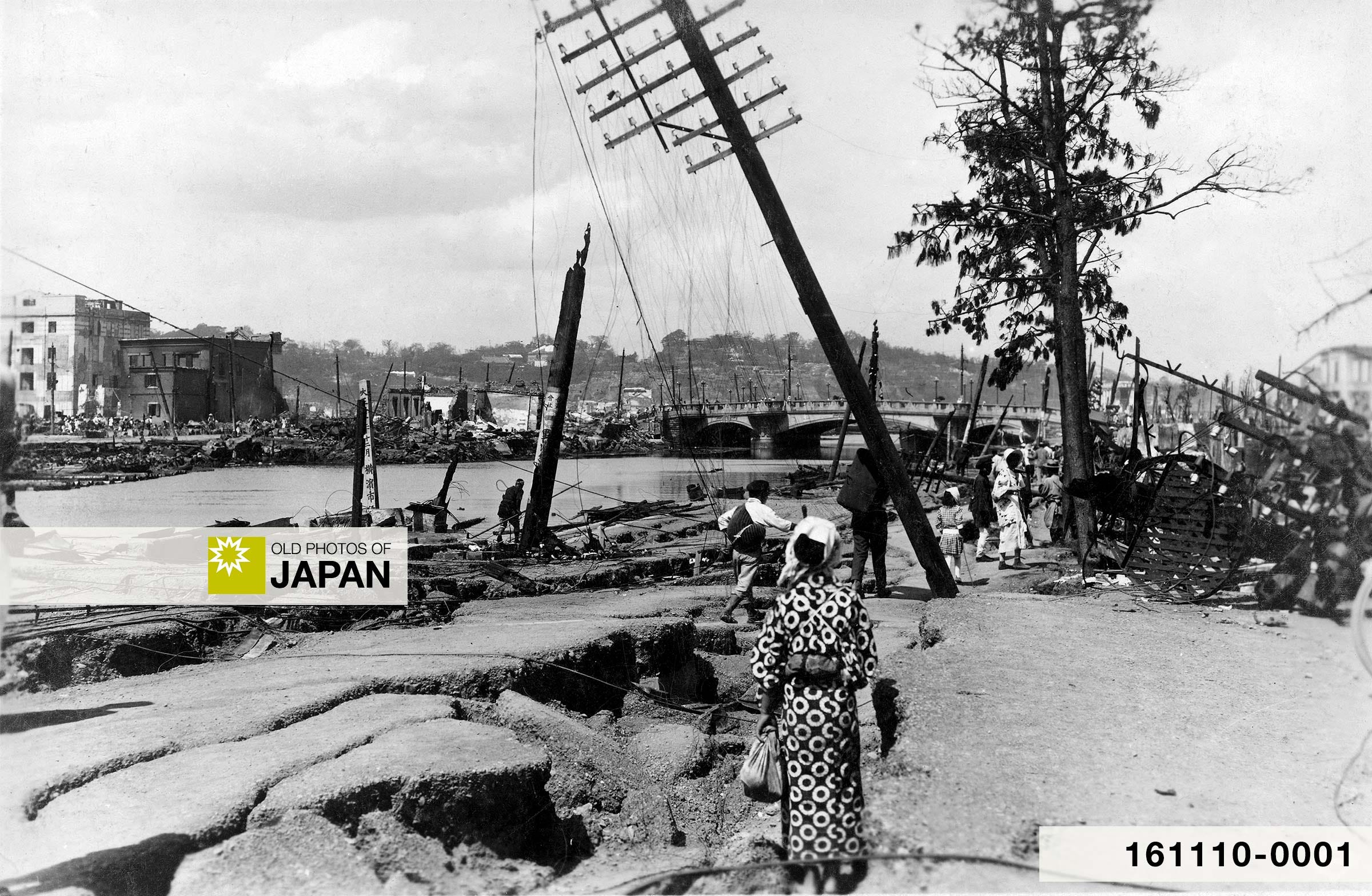 Devastation in Yokohama caused by the Great Kanto Earthquake of 1923