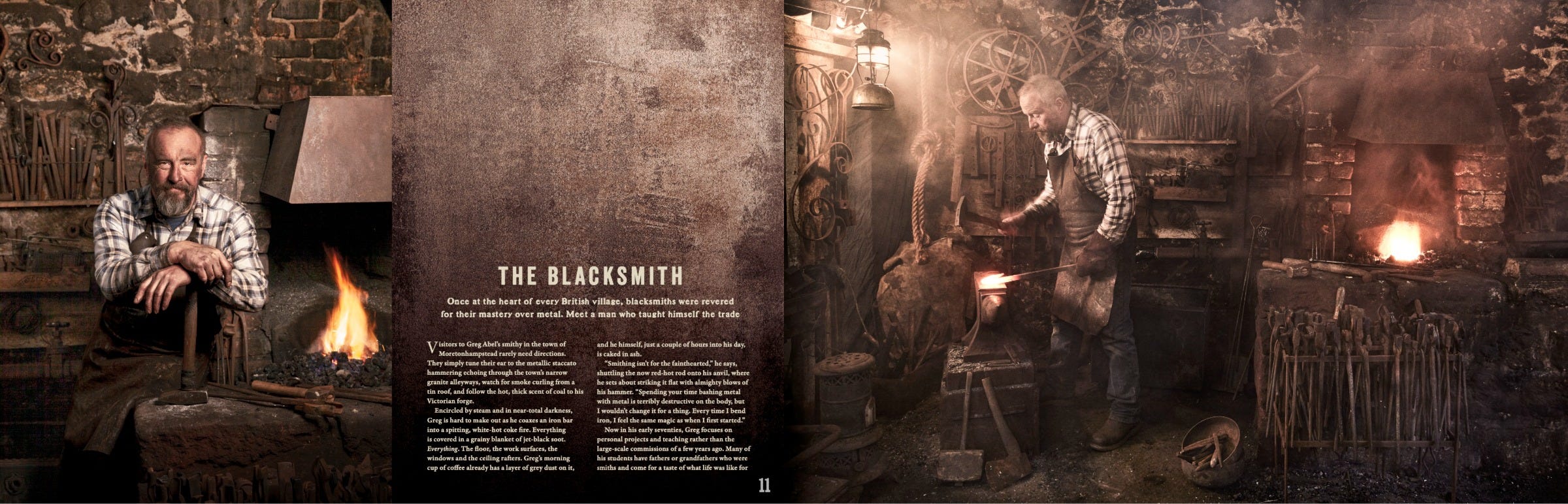 Blacksmith Greg Abel by Suzy Bennett