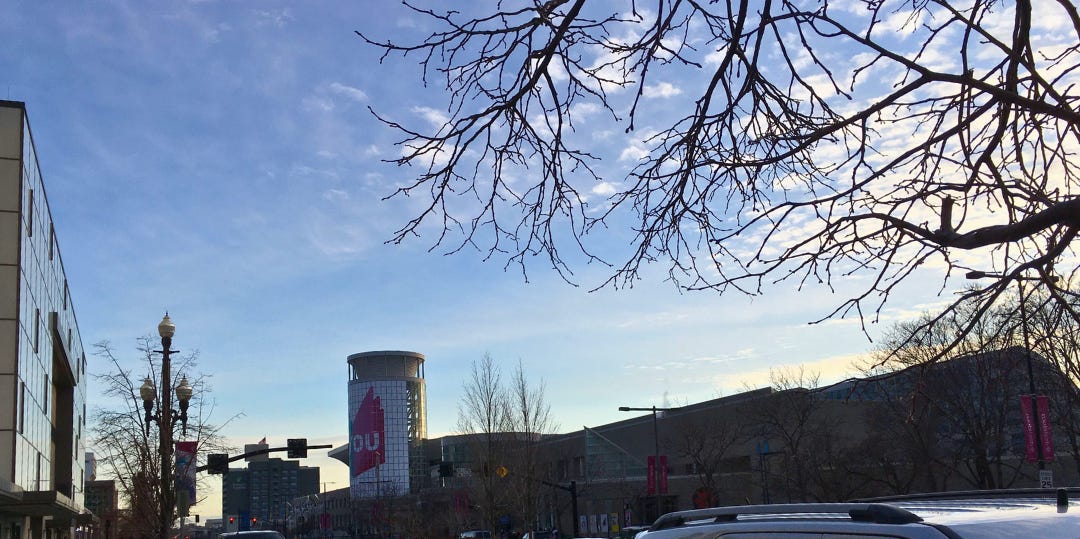 Photograph of the Salt Palace Convention Center in Salt Lake City during RootsTech 2020.