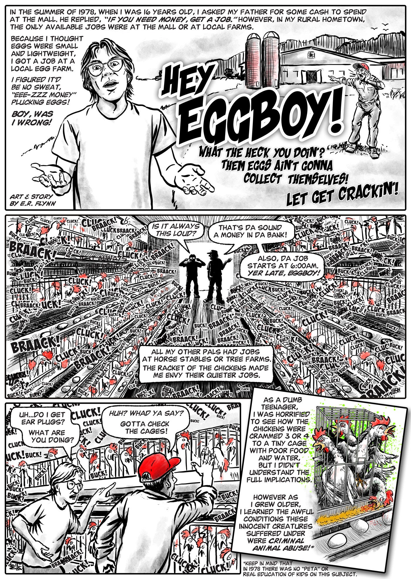 Eggboy Comic Page 1 by E.R. Flynn