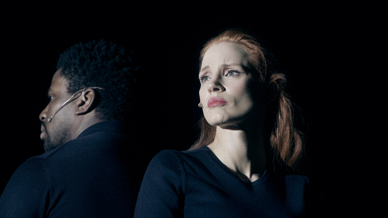 Okieriete Onaodowan and Jessica Chastain in A Doll’s House