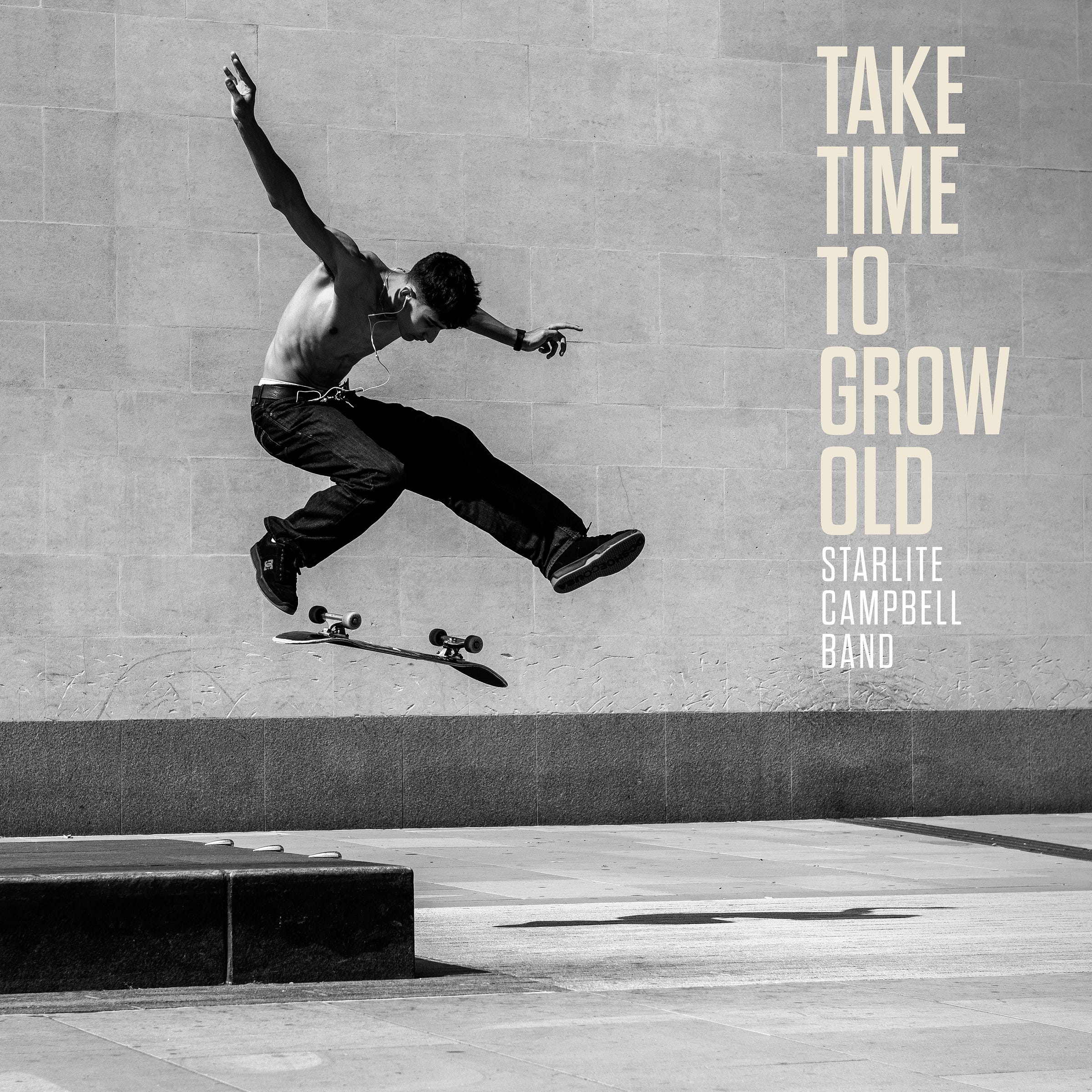 Single cover for 'Take Time To Grow Old' by the Starlite Campbell Band - photo by @OxfordCamera aka Stuart Bebb