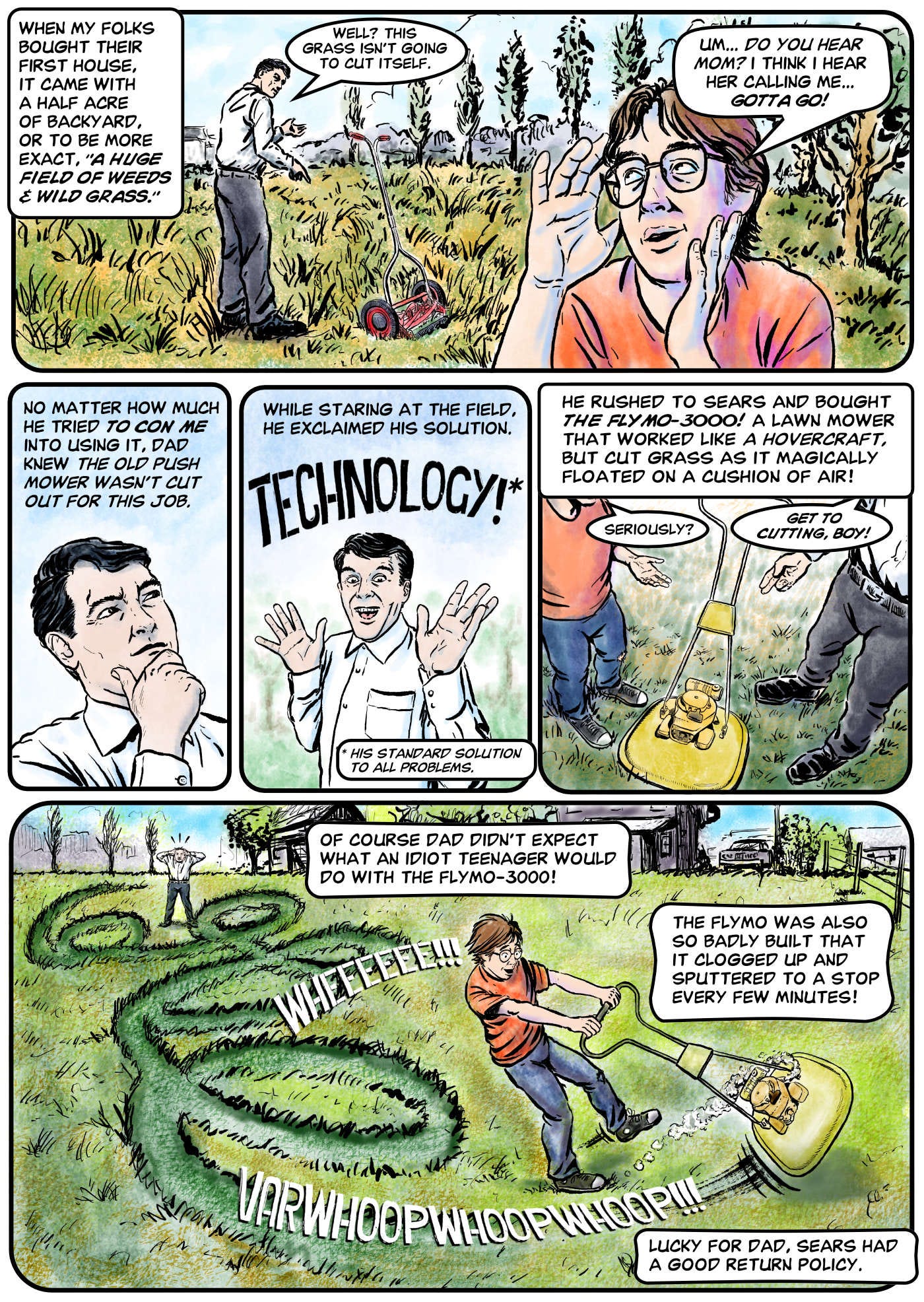 LawnMowingSeason Comicpage2 by ERFlynn